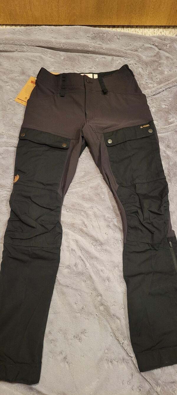 Fjallraven Keb Trousers Curved G-1000 Pants Women's US 29 Black NWT Hiking